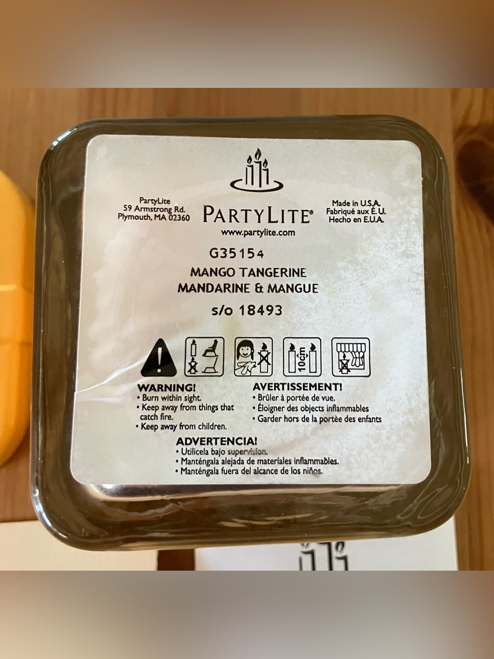 NEW Retired PartyLite Mango Tangerine Gift-Bow Jar Candle - Picture 13 of 13